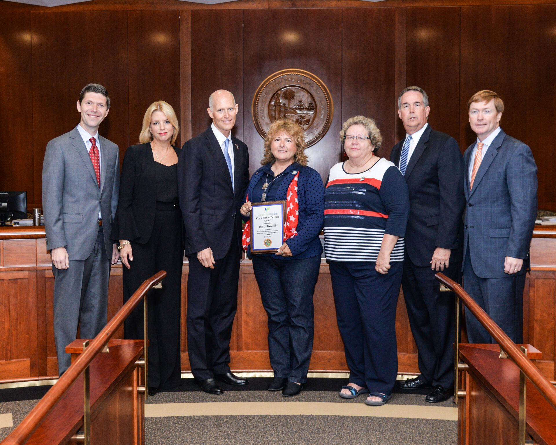 Gov Scott And Volunteer Florida Present Champion Of Service Award