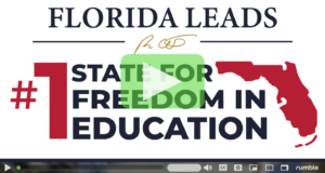 Governor Ron DeSantis Draws Attention to Florida’s Top Place in Education Freedom